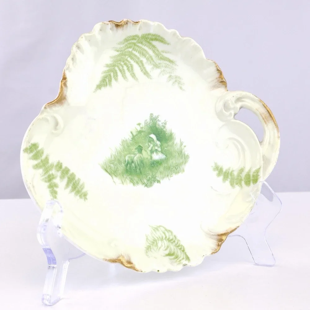 Antique Rosenthal Monbijou Printemps Louis XIV Porcelain Cabinet Plate 7